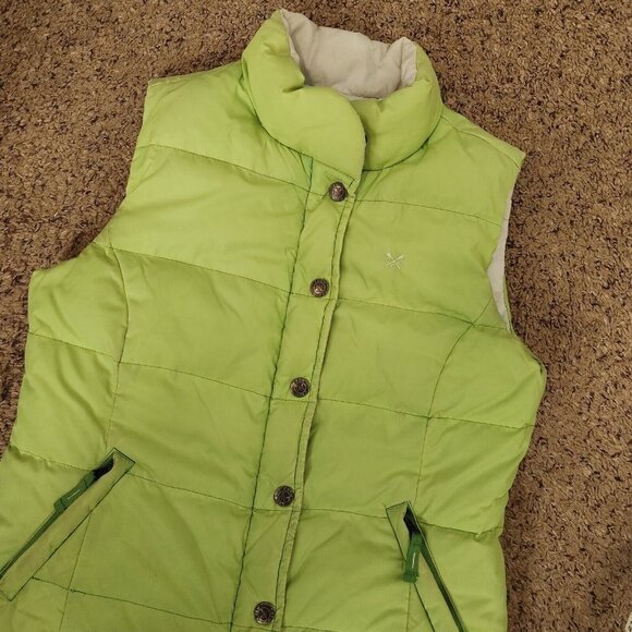 Crew Clothing Tailored Fit Down Feather Blend Quilted Reversible Puffer Vest 10 - Picture 10 of 12